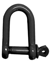Black Epoxy Coated Steel Dee Shackles