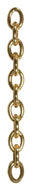 Polished Soldered Brass Trace Chain