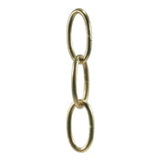 Electro-Brassed Steel Decorative Oval Chain