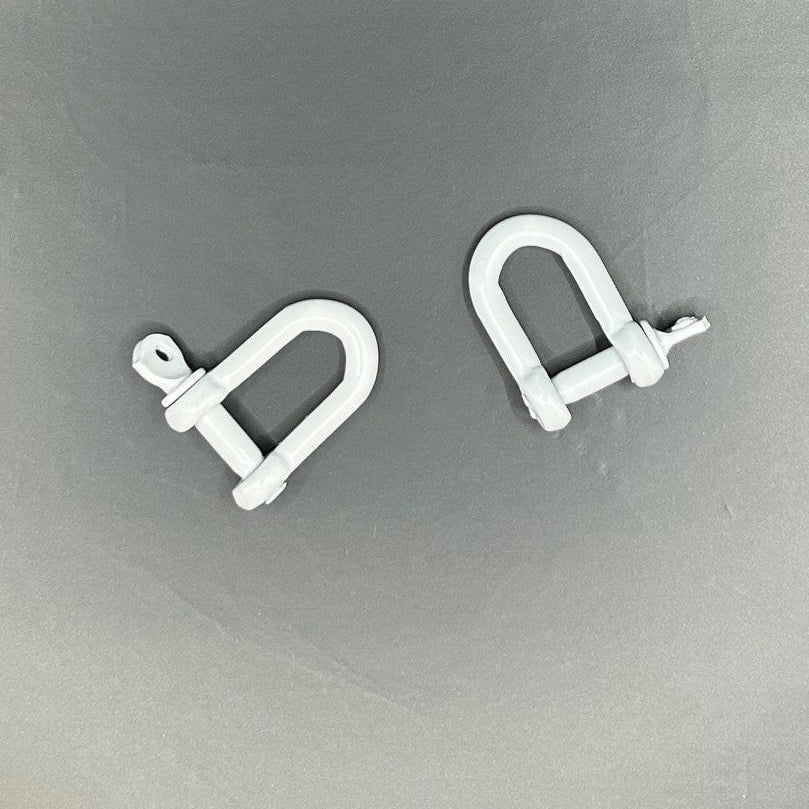 White Epoxy Coated Steel Dee Shackles