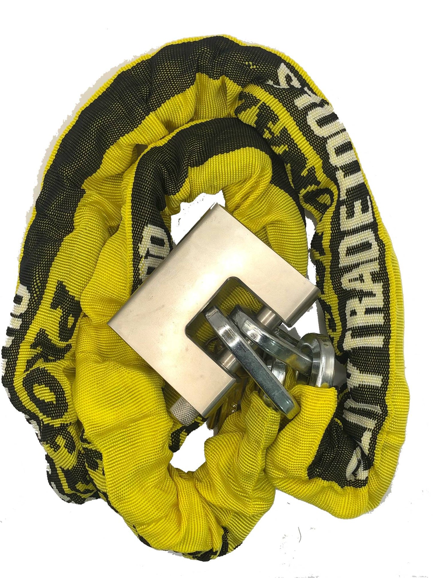 10x150 Quadlink Yellow Black Sleeve with Lock - Bagged 10x150 Quadlink Yellow/Black