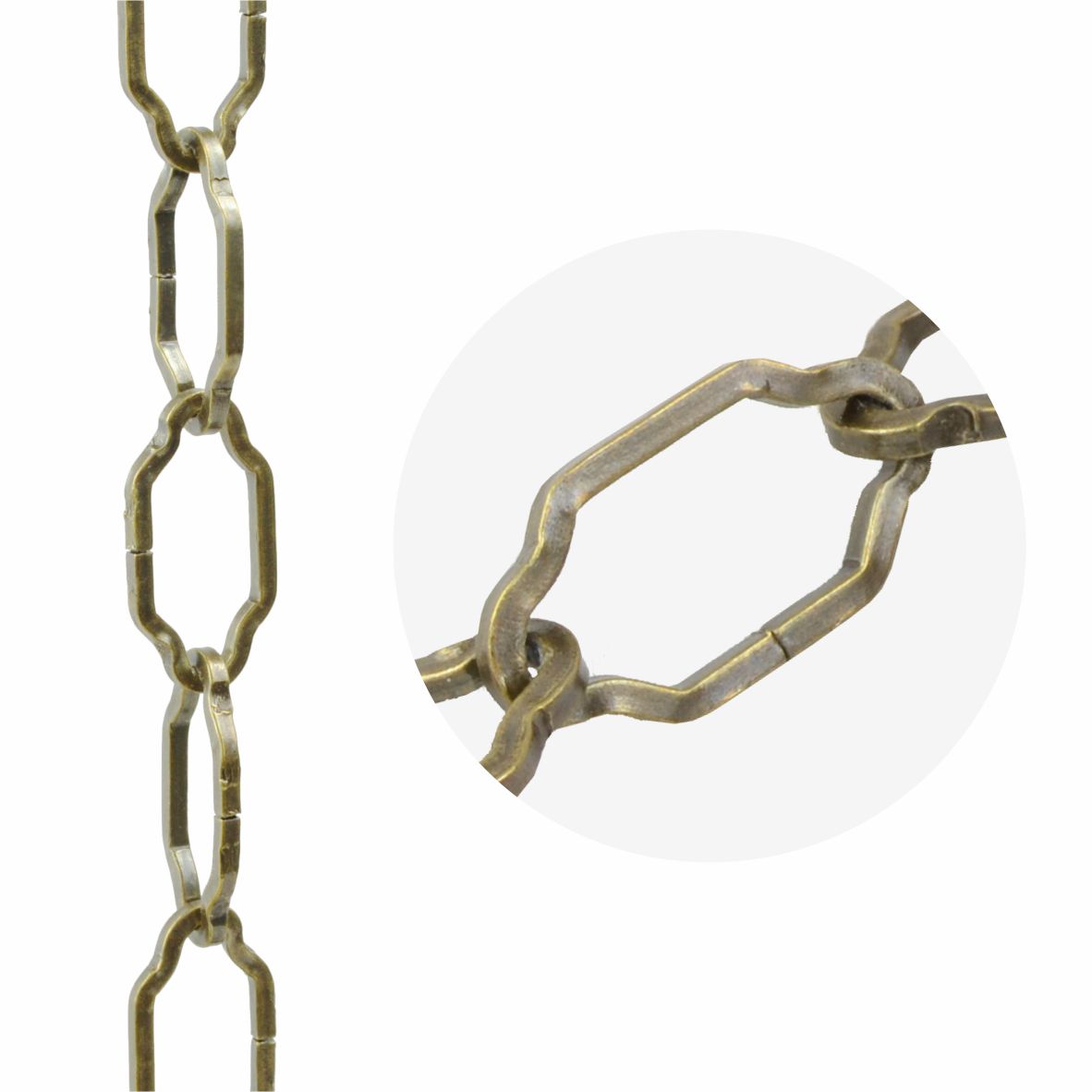 Brass Plated Gothic Iron Chain (2 sizes) – ChandelierParts