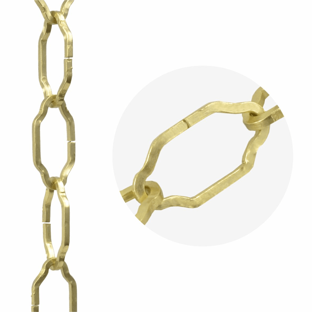 Electro-Brassed Steel Decorative Gothic Chain