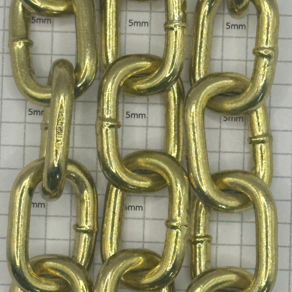 Brass Plated Steel Welded Chain