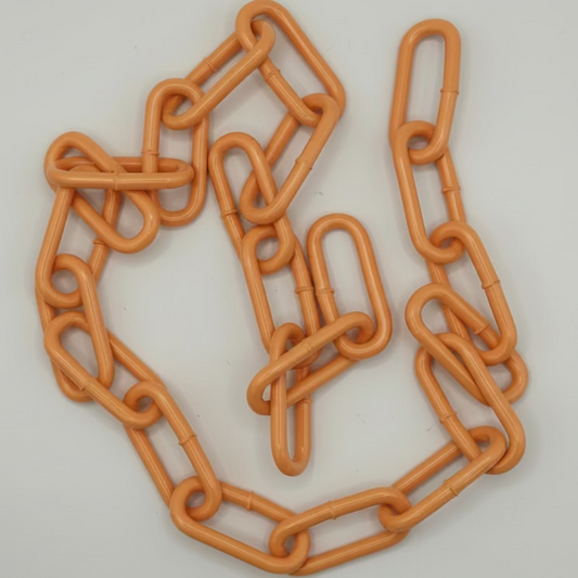 6 x 42 Welded Chain - Orange Powder Coated
