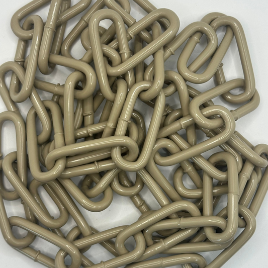 6 x 42 Welded Chain - Beige Powder Coated