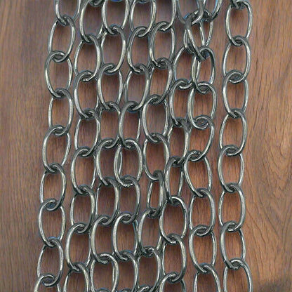 Chrome Plated Brass Oval Link Chain