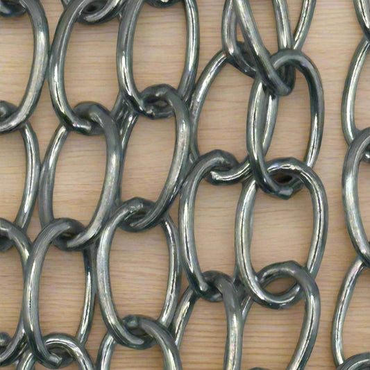 Chrome Plated Steel Oval Link Chain