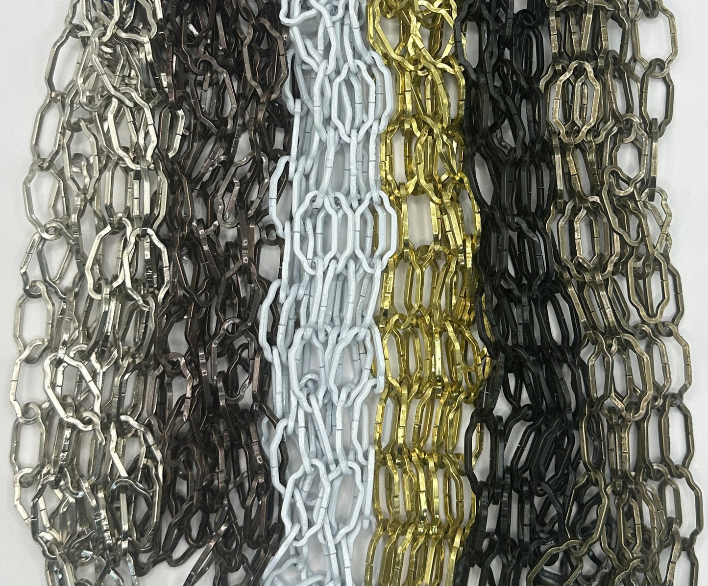 Electro-Brassed Steel Decorative Gothic Chain