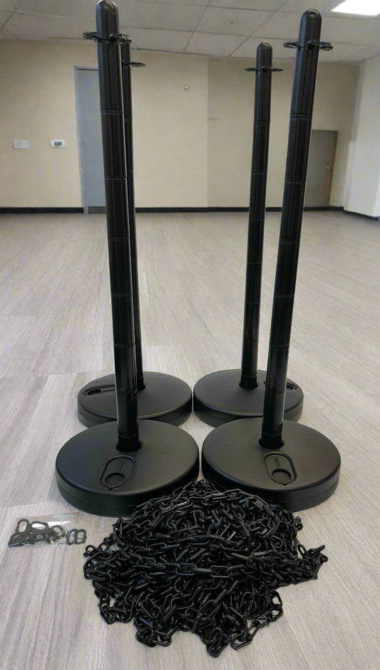 Post and Chain Kit - Black