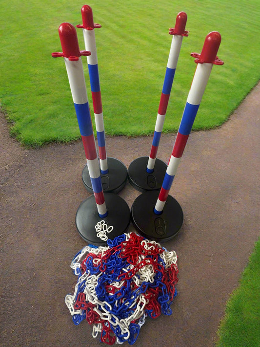 Post and Chain Kit - Red / Blue /White