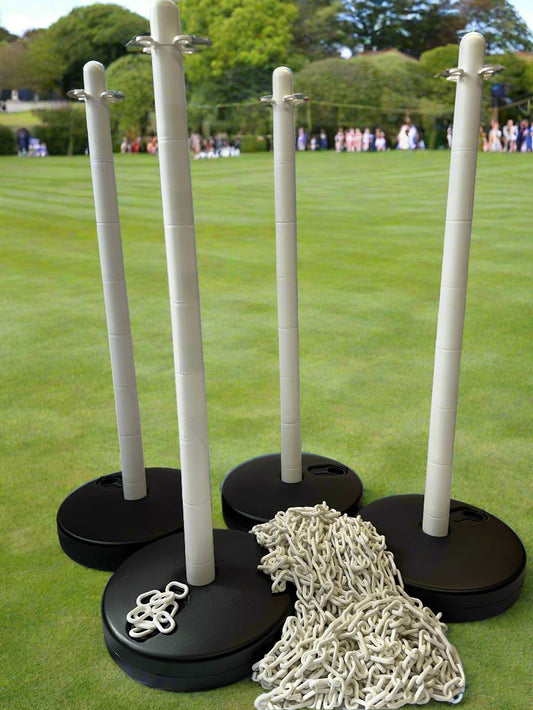 Post and Chain Kit - White