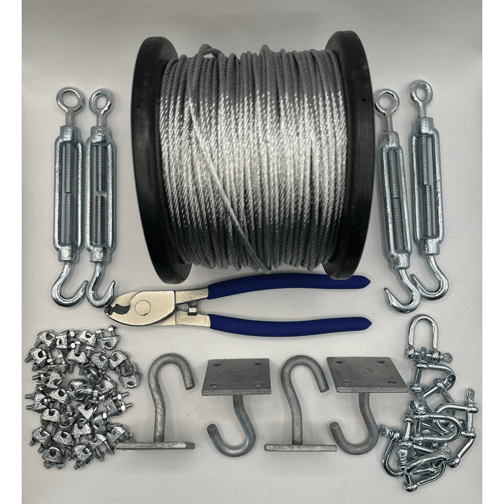 Buy Catenary Wire Rope Kit - Large Hook Plate Kit - 30m – Ashley Chains