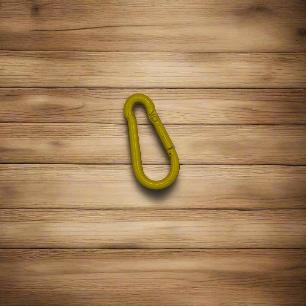 Yellow Epoxy Coated Steel Carbine Hooks