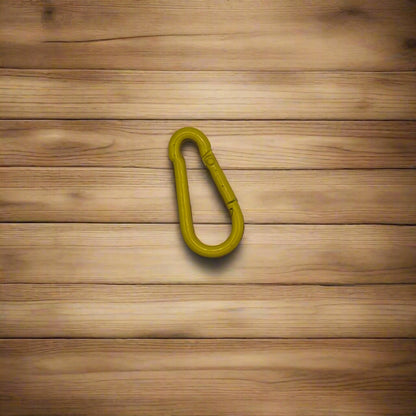 Yellow Epoxy Coated Steel Carbine Hooks