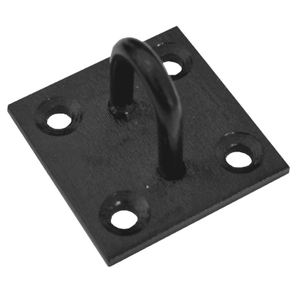 Black Epoxy Coated Steel Staple on Plate