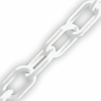White Plastic Chain by the metre (maximum length 25m)
