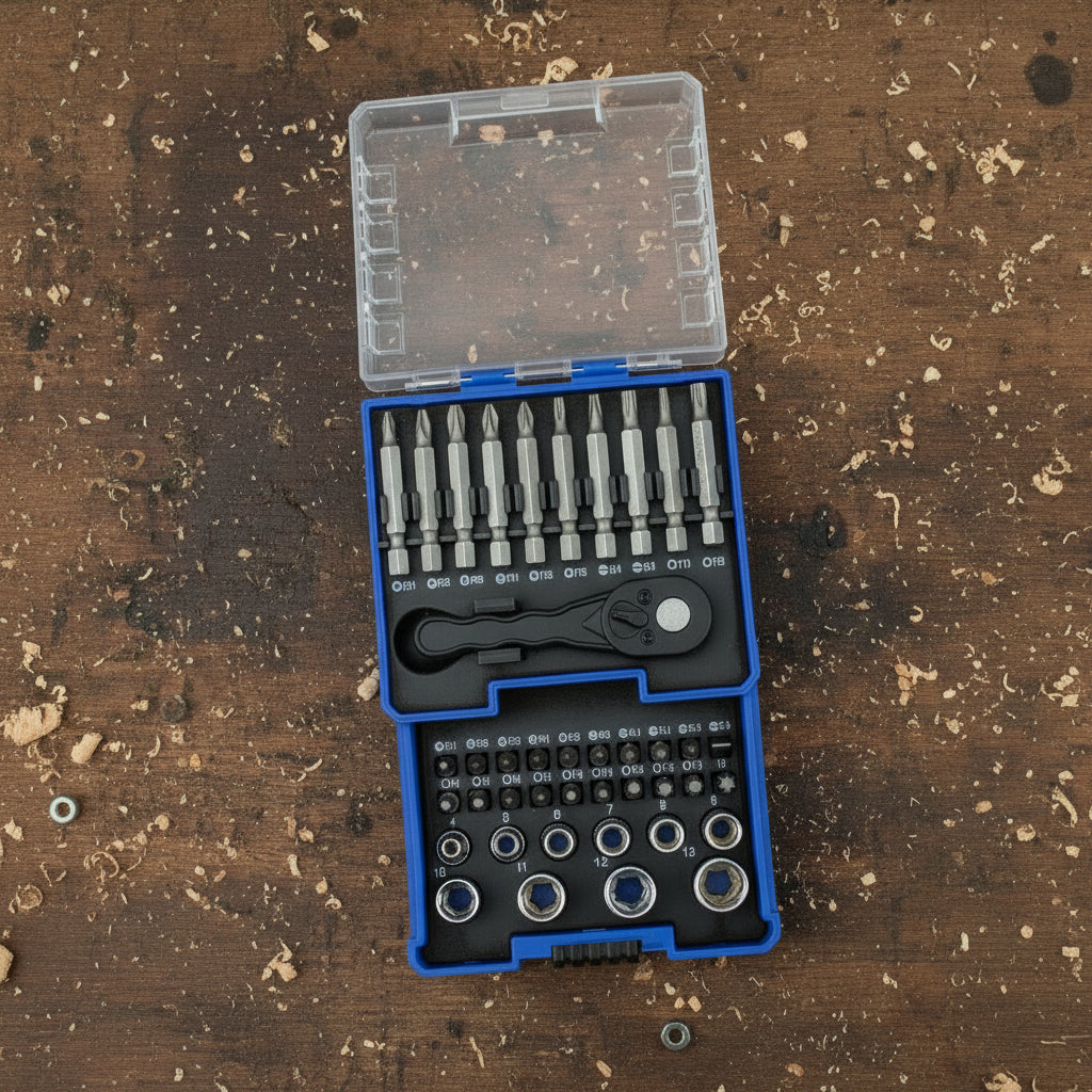 Socket and Bit Set 1/4"  41 Pieces