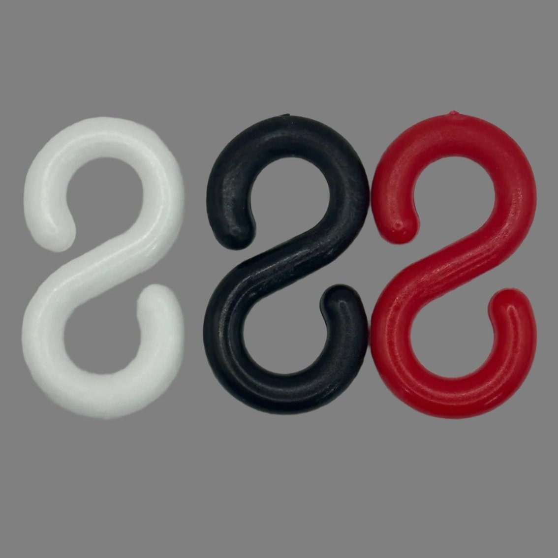 8mm Plastic ''S'' Hooks
