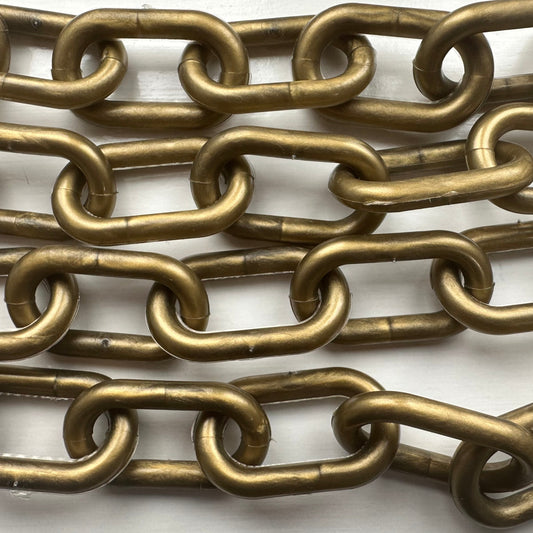 Brass Plastic Chain By The Metre