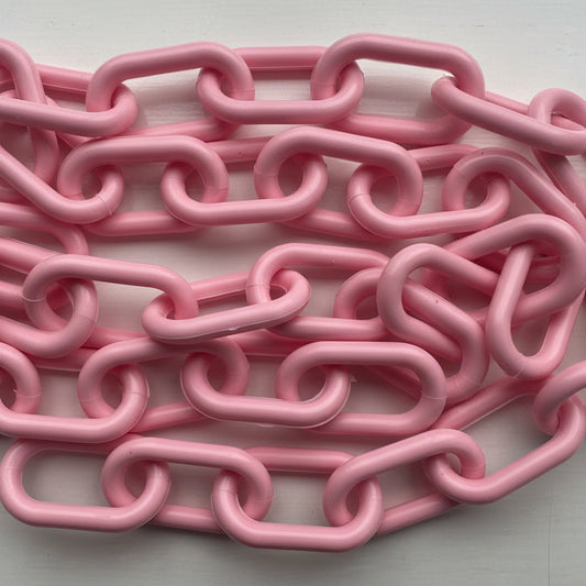 Pink Plastic Chain By The Metre