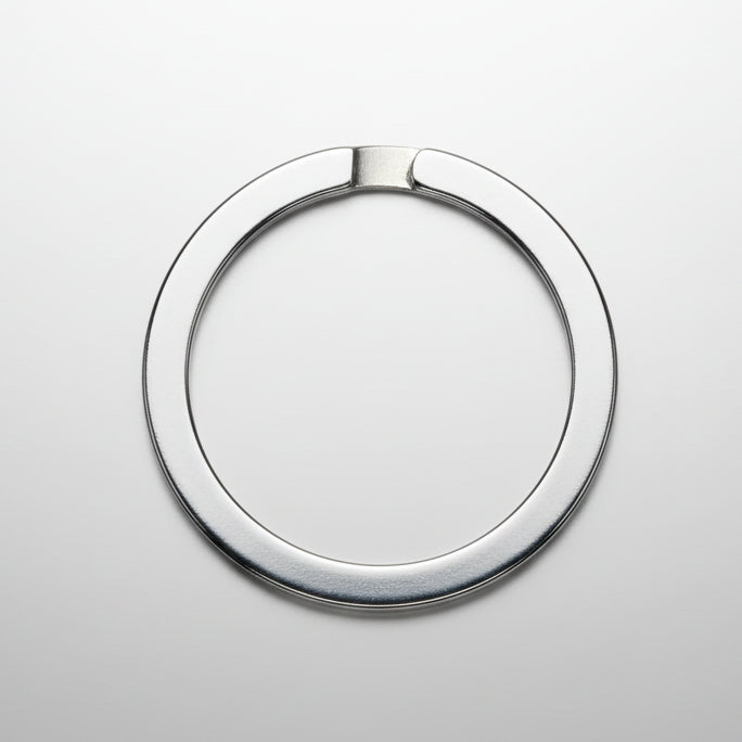 Heavy Duty Flat Steel Split Key Rings