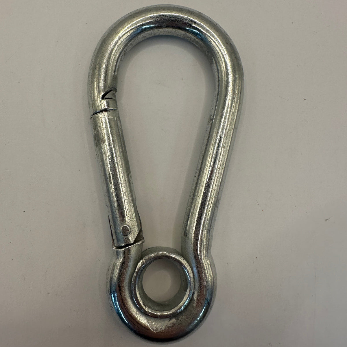 Carbine Hook with Eye - Zinc Plated
