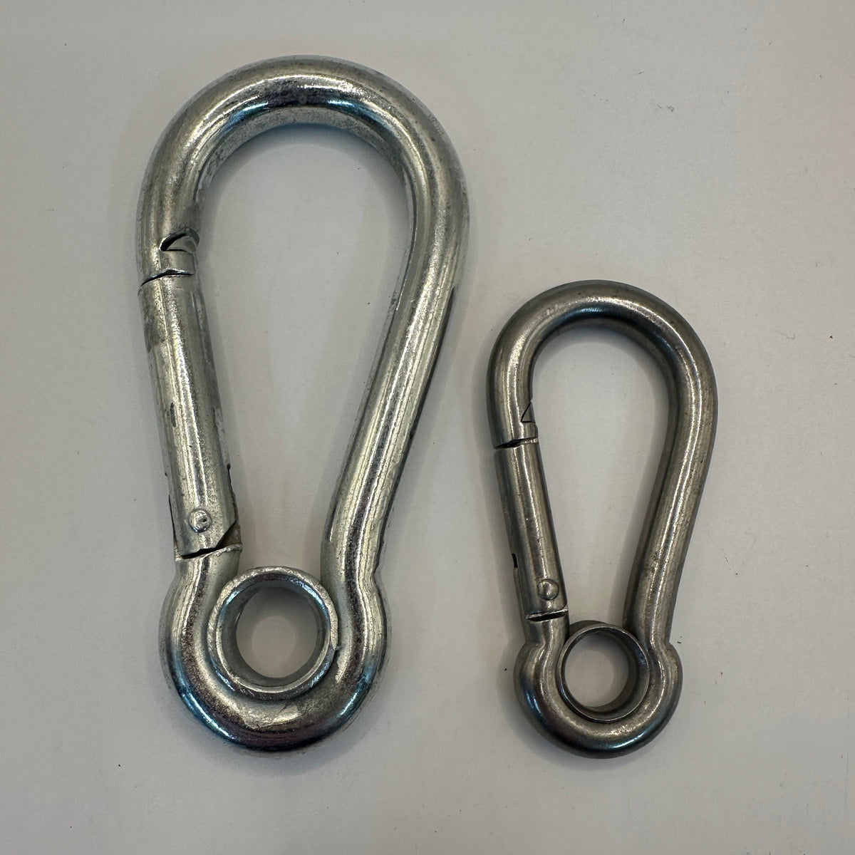 Carbine Hook with Eye - Zinc Plated