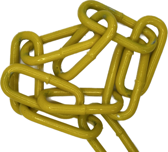 6 x 42 Welded Chain - Yellow Powder Coated