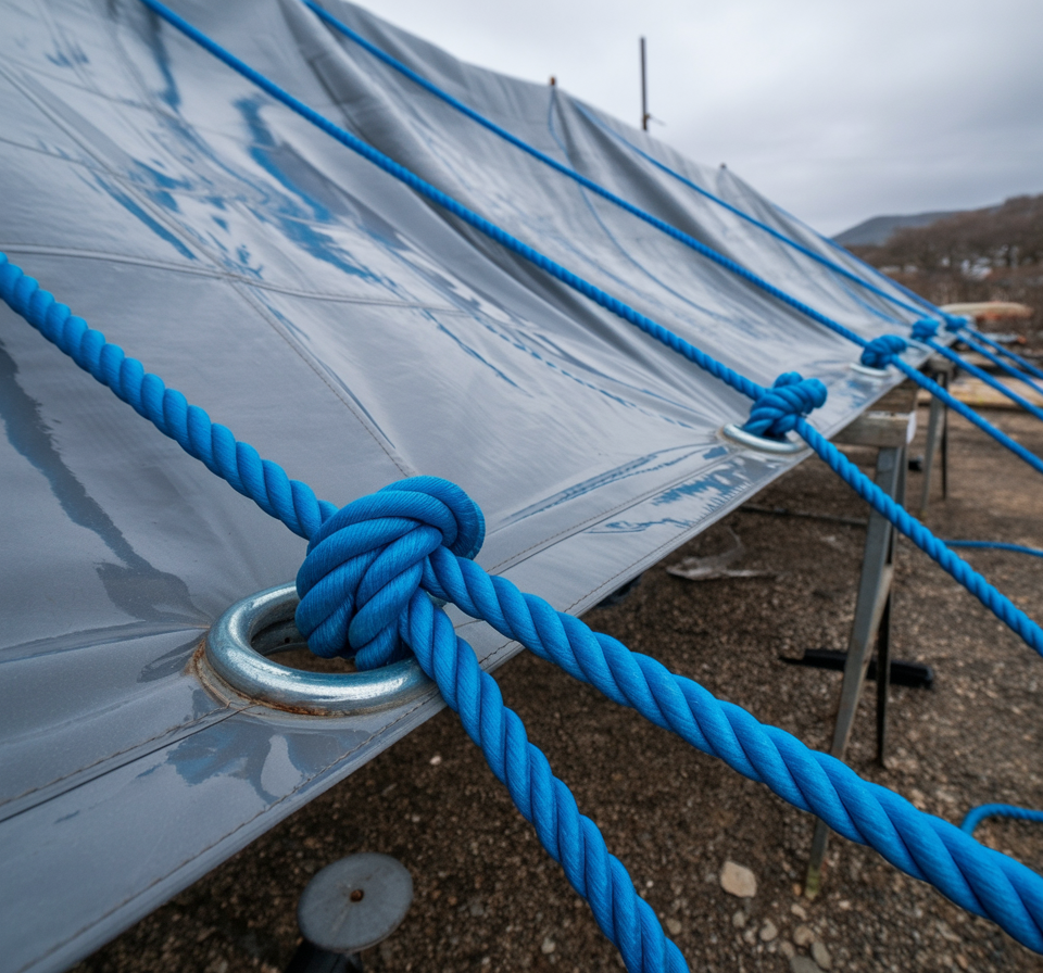 Blue Polypropylene Rope - Mini Coils