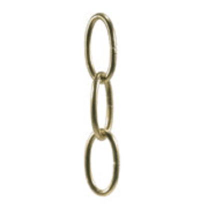 Electro-Brassed Steel Decorative Oval Chain