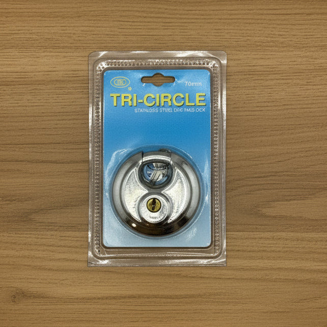 Tri-Circle Stainless Steel Disc Lock