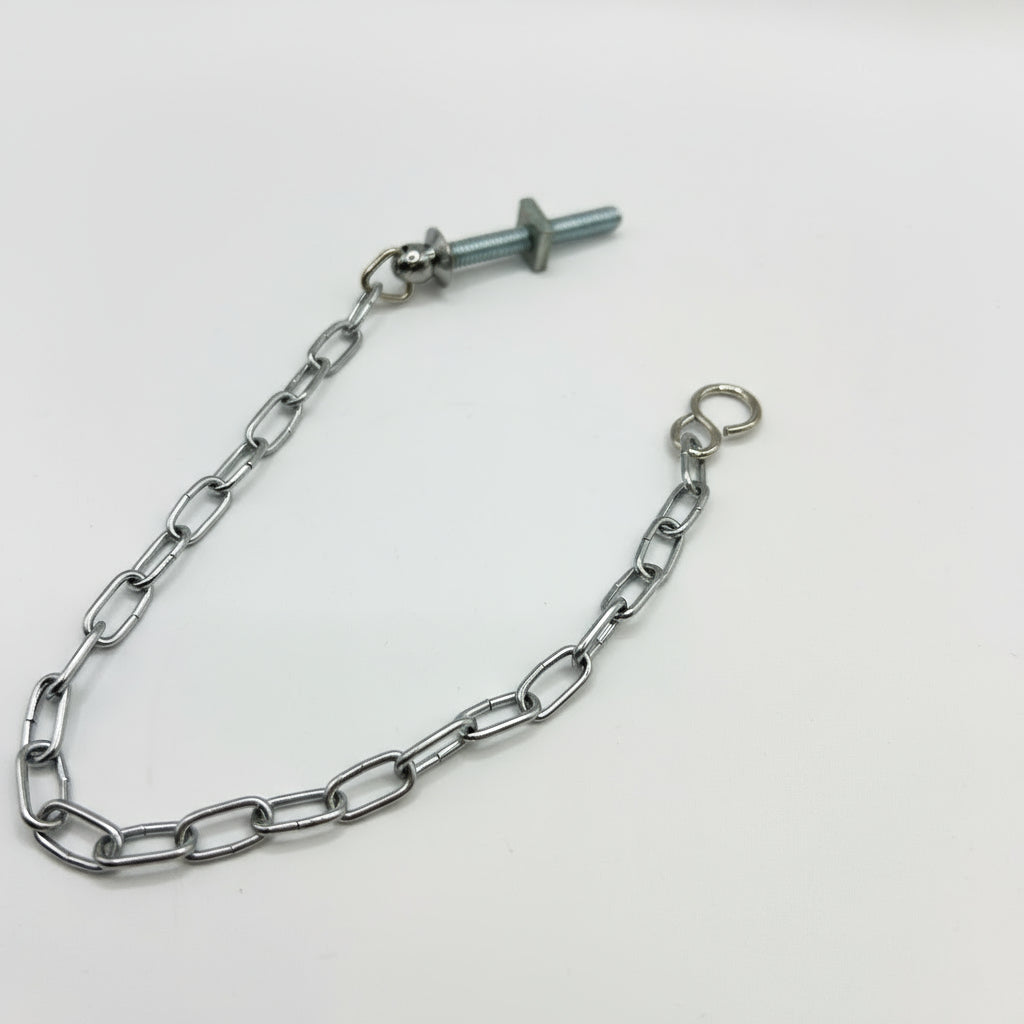 Chrome Plated Clock Chain Bath Assembly- Stay + Hook