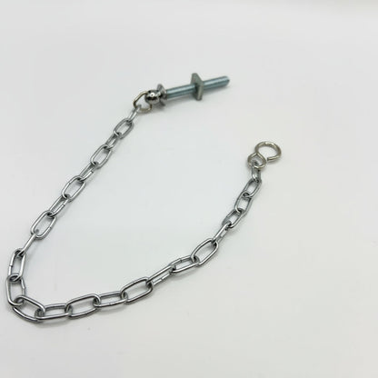 Chrome Plated Clock Chain Bath Assembly- Stay + Hook