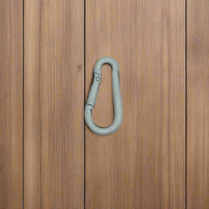 White Epoxy Coated Steel Carabiner Hooks