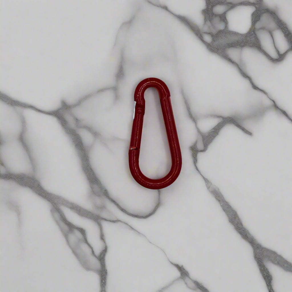 Red Epoxy Coated Steel Carbine Hooks