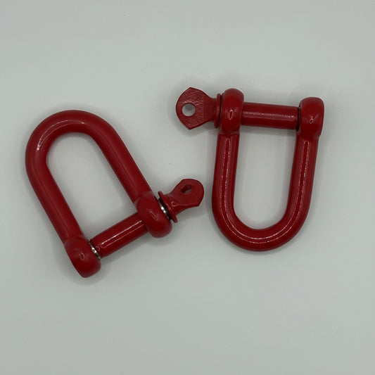 Red Epoxy Coated Steel Dee Shackles