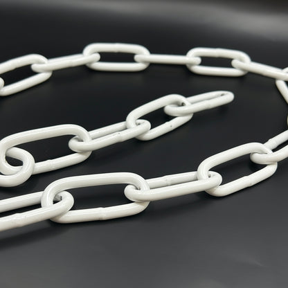 6 x 42 Welded Chain - White Powder Coated by the metre (maximum length 5m)