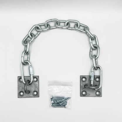 Staple on Plates + Hot Galvanised chain 15 links Kit